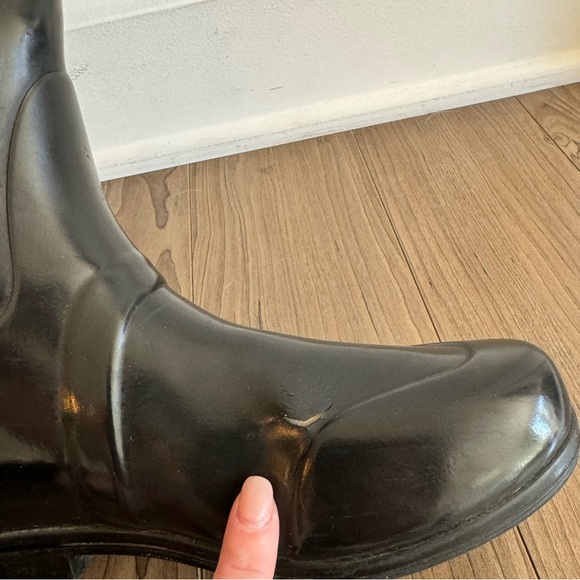 Hunter REGENT Black Equestrian Riding Boot Style Rare No Buckle wellies FLAW - Picture 6 of 15